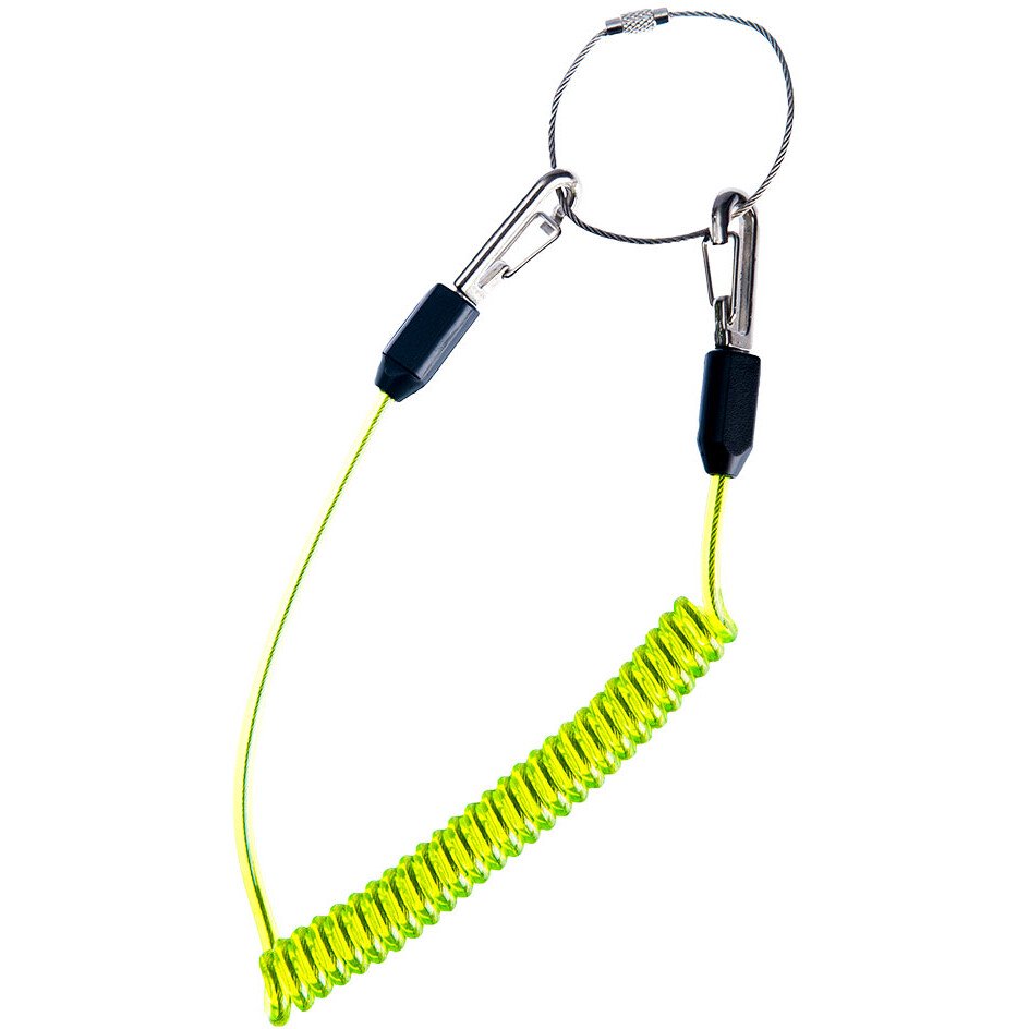 Portwest FP46 Coiled Tool Lanyard - Hi-Vis Green