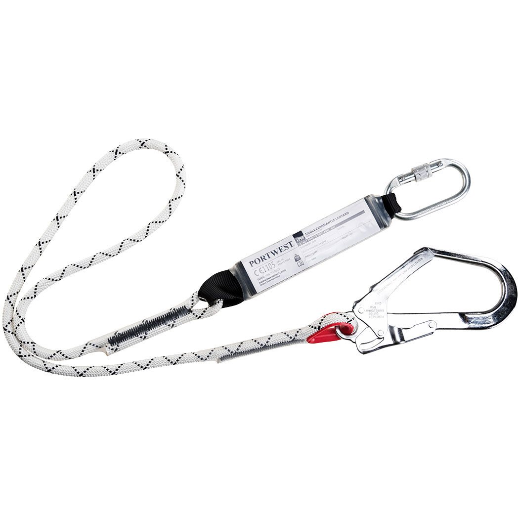 Portwest FP56 Single Kernmantle Lanyard with Shock Absorber