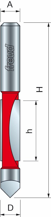 Freud 28-10450 12.7 x 31.8mm Panel Pilot Bit 1/2 Shank