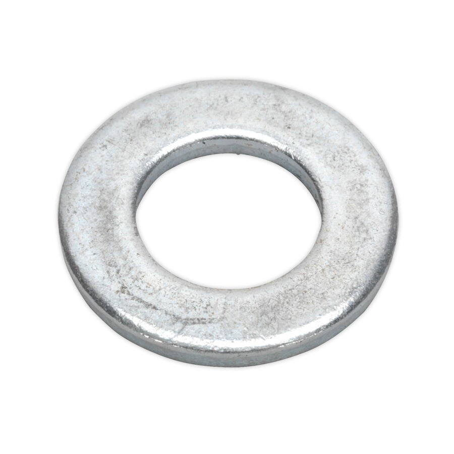 Sealey FWA1224 Flat Washer M12 x 24mm Form A Zinc DIN 125 Pack of 100