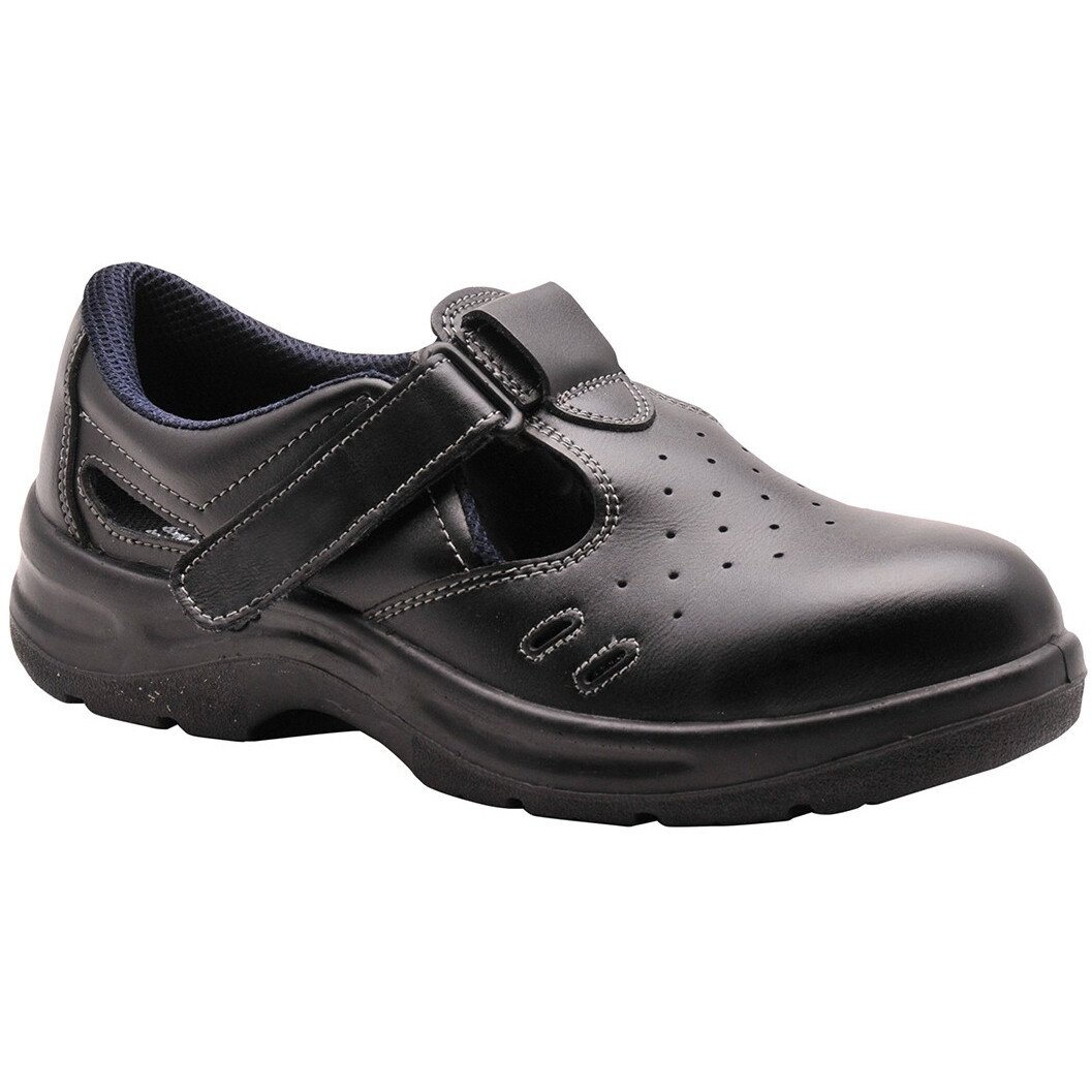 Portwest FW01 Steelite Safety Sandal Shoe S1 - Black