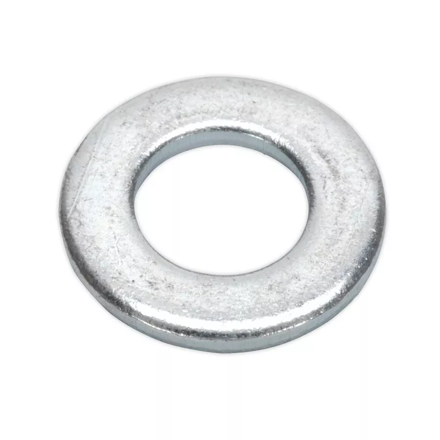 Sealey FWA1021 Flat Washer M10 x 21mm Form A Zinc DIN 125 Pack of 100