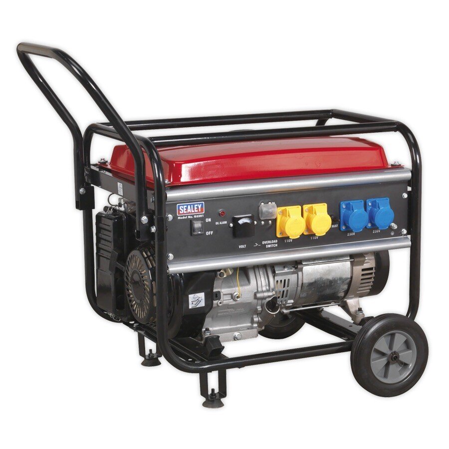 Sealey G5501 4 Stroke Engine Generator 5500W 110/230V 13hp