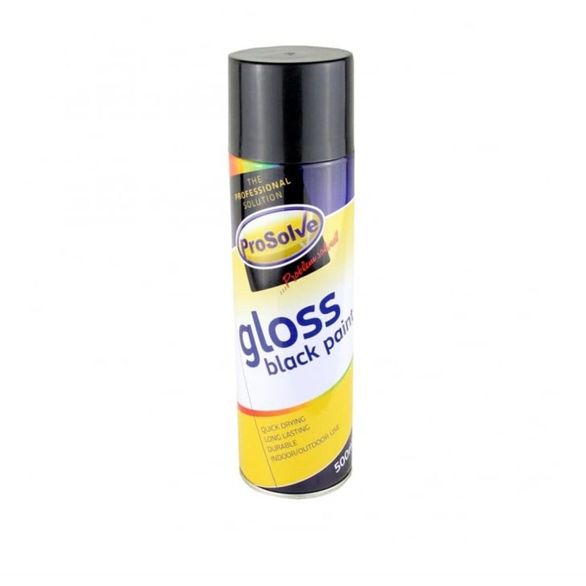 Prosolve GBP5A Jet Black Gloss Aerosol Acrylic All-Purpose 500ml RAL9005