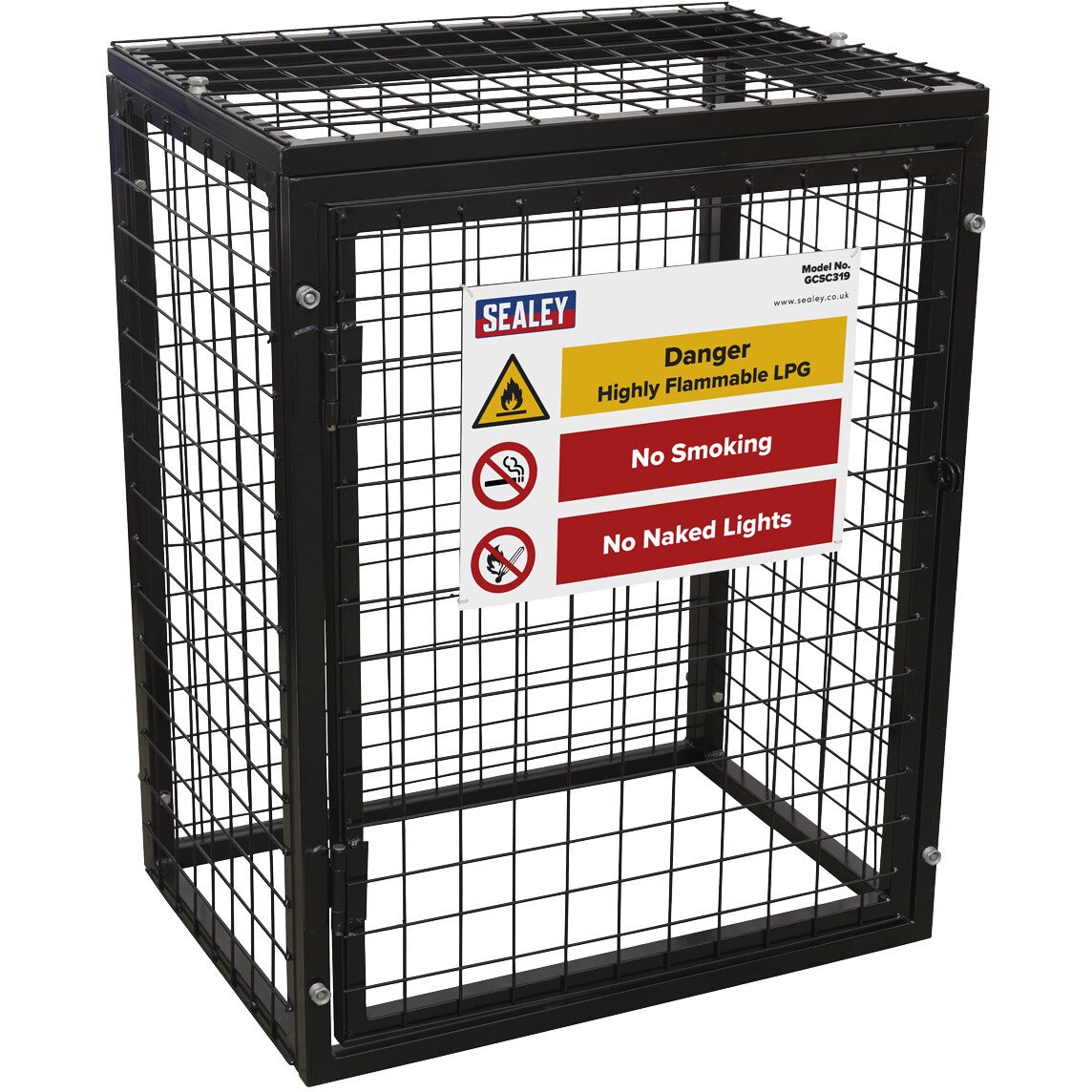 Sealey GCSC319 Safety Cage for 3 x 19kg Gas Cylinders