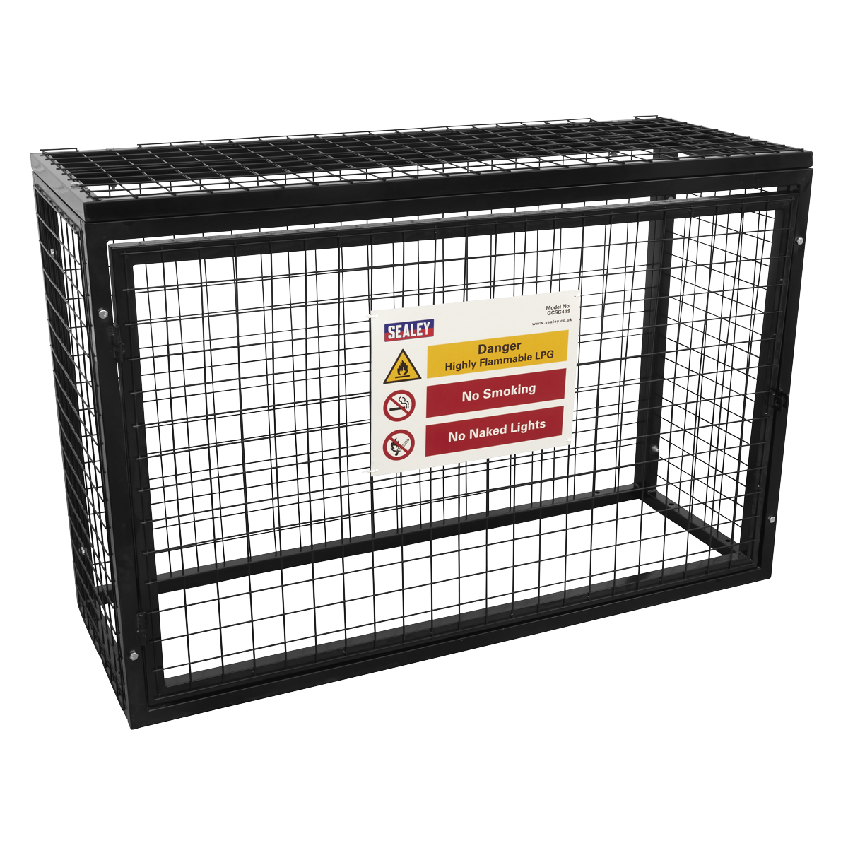 Sealey GCSC419 Safety Cage - 4 x 19kg Gas Cylinders