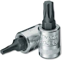 Gedore 6190860 T15 TORX® Screwdriver Bit Socket 1/4" Drive