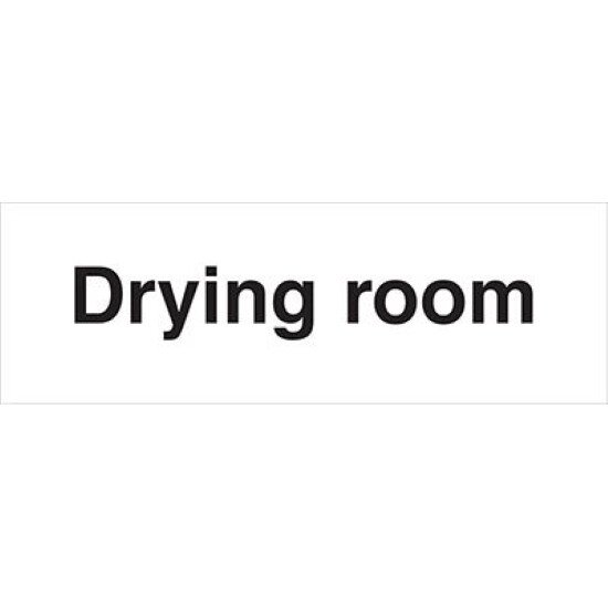 Allsigns GE44R Drying Room Health & Safey Sign 1mm Rigid Plastic 300mm x 100mm
