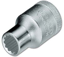Gedore 6136300 13/32" AF Bi-Hex UD Socket 1/2" Drive