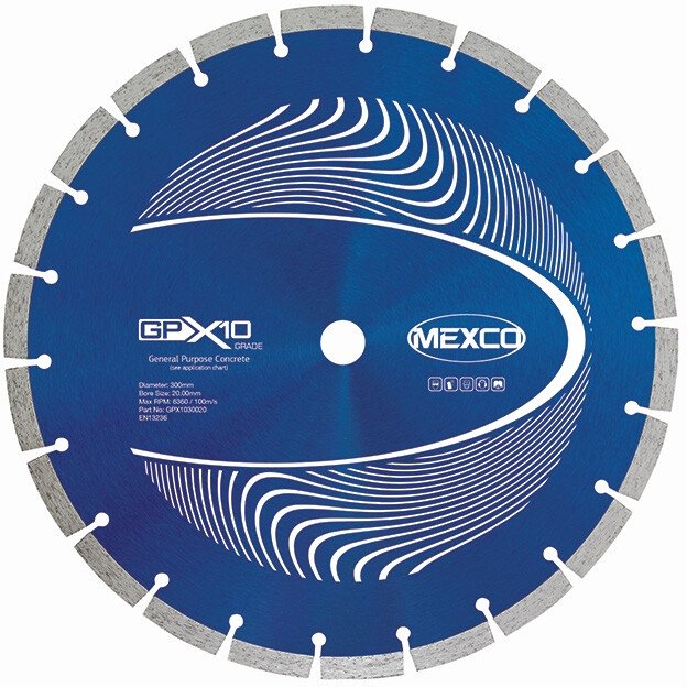 Mexco GPX1030020 300mm x 20mm General Purpose DIamond Blade
