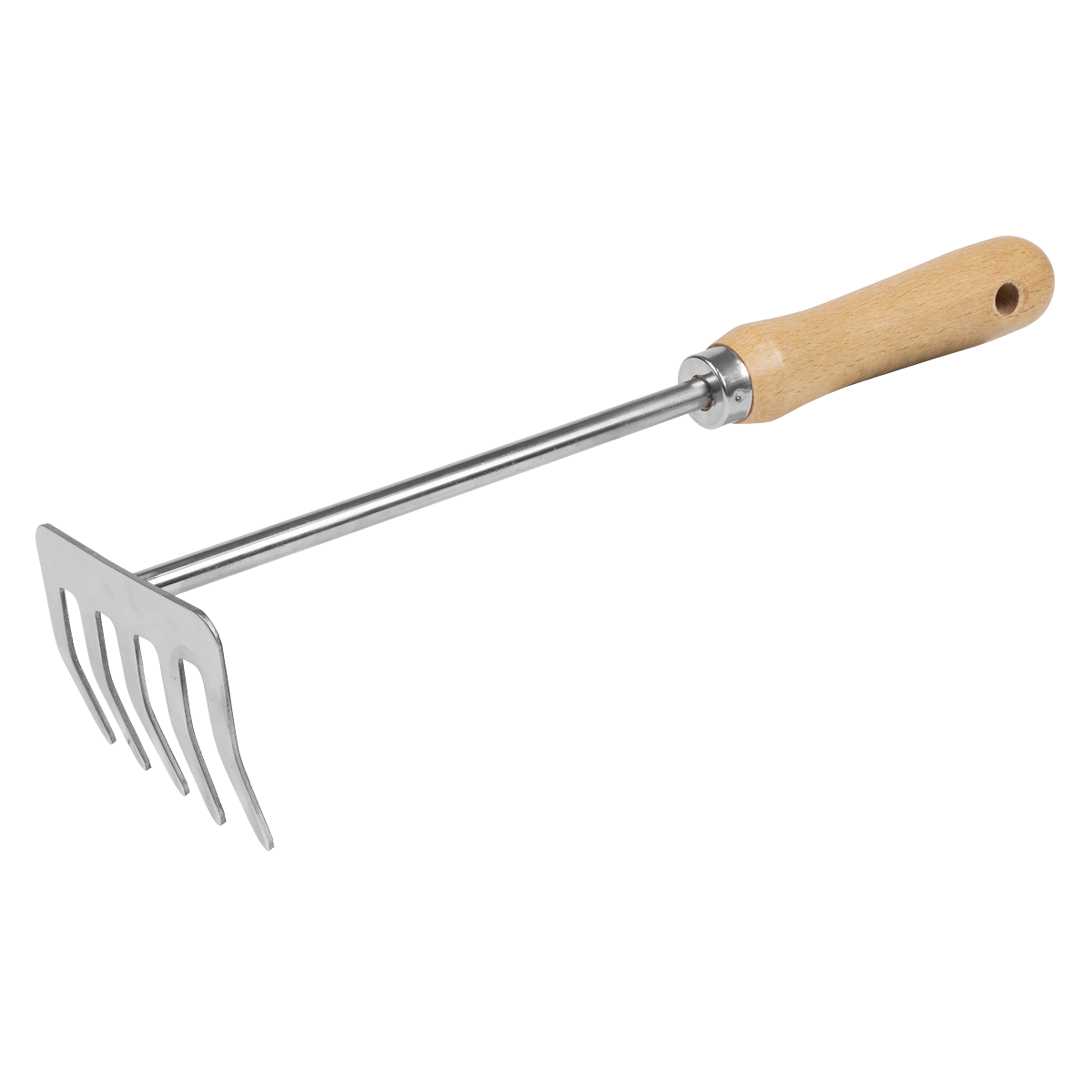 Sealey GTWH020 Premier Garden Hand Rake with Short Ash Handle & Stainless Steel Tines