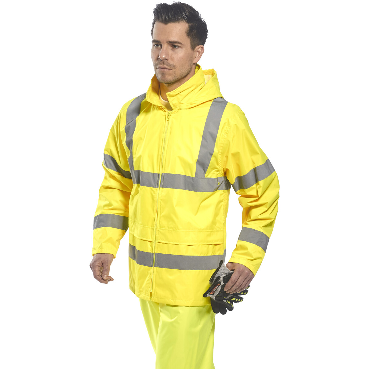 Portwest H440 HiVis Rain Jacket High Visibility Class 3 Yellow from