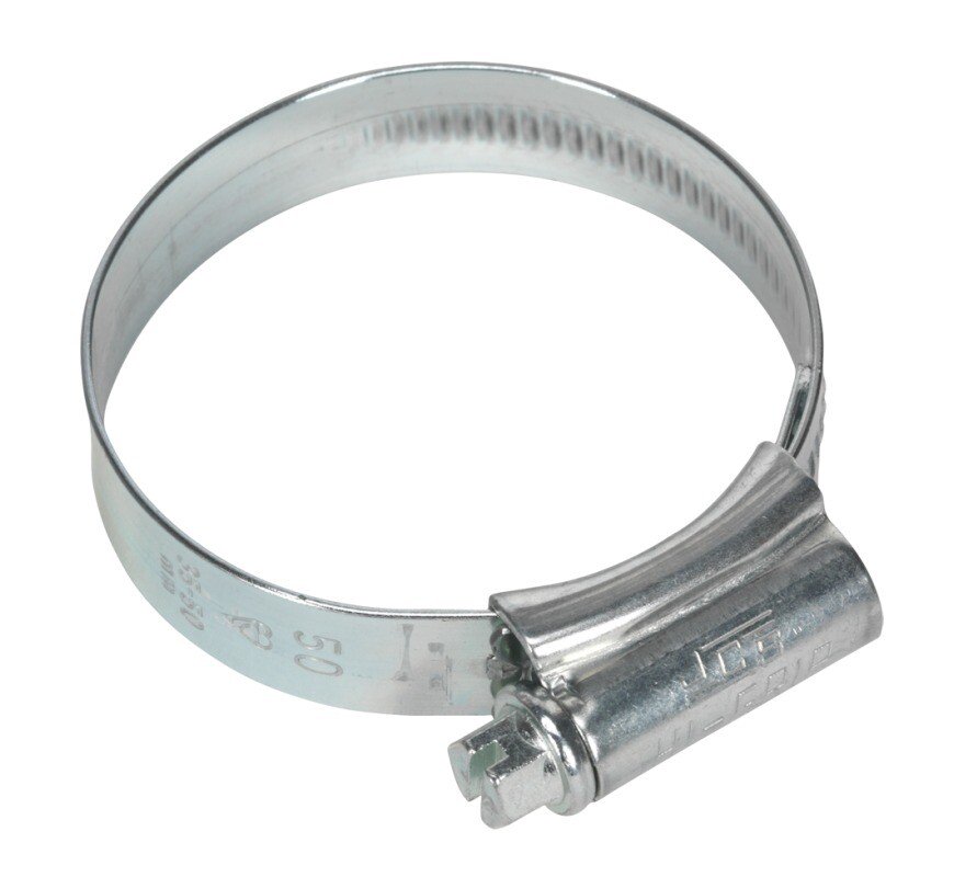 Sealey HCJ2A Hi-Grip Hose Clips Zinc Plated ø35 - 50mm Pack of 20