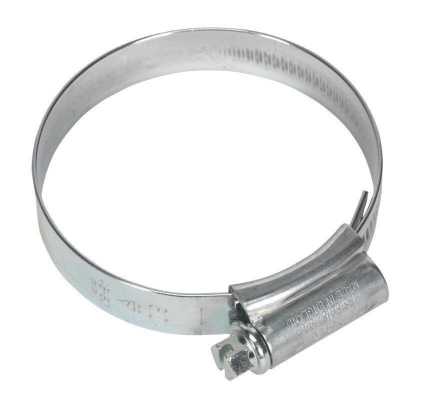 Sealey HCJ2X Hi-Grip Hose Clips Zinc Plated ø40 - 55mm Pack of 20