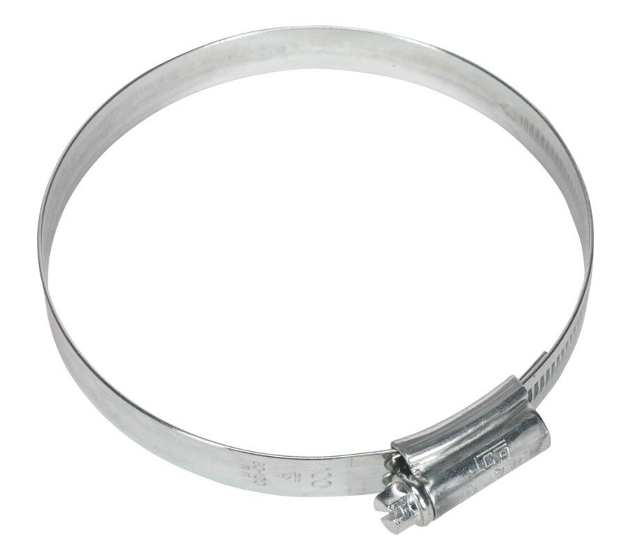 Sealey HCJ4X Hi-Grip Hose Clips Zinc Plated ø80 - 100mm Pack of 10
