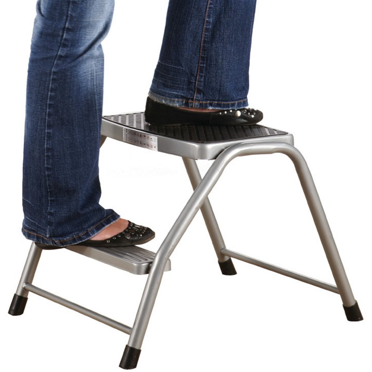 GPC HJS02Z Nestable Steel Steps - 2 Tread