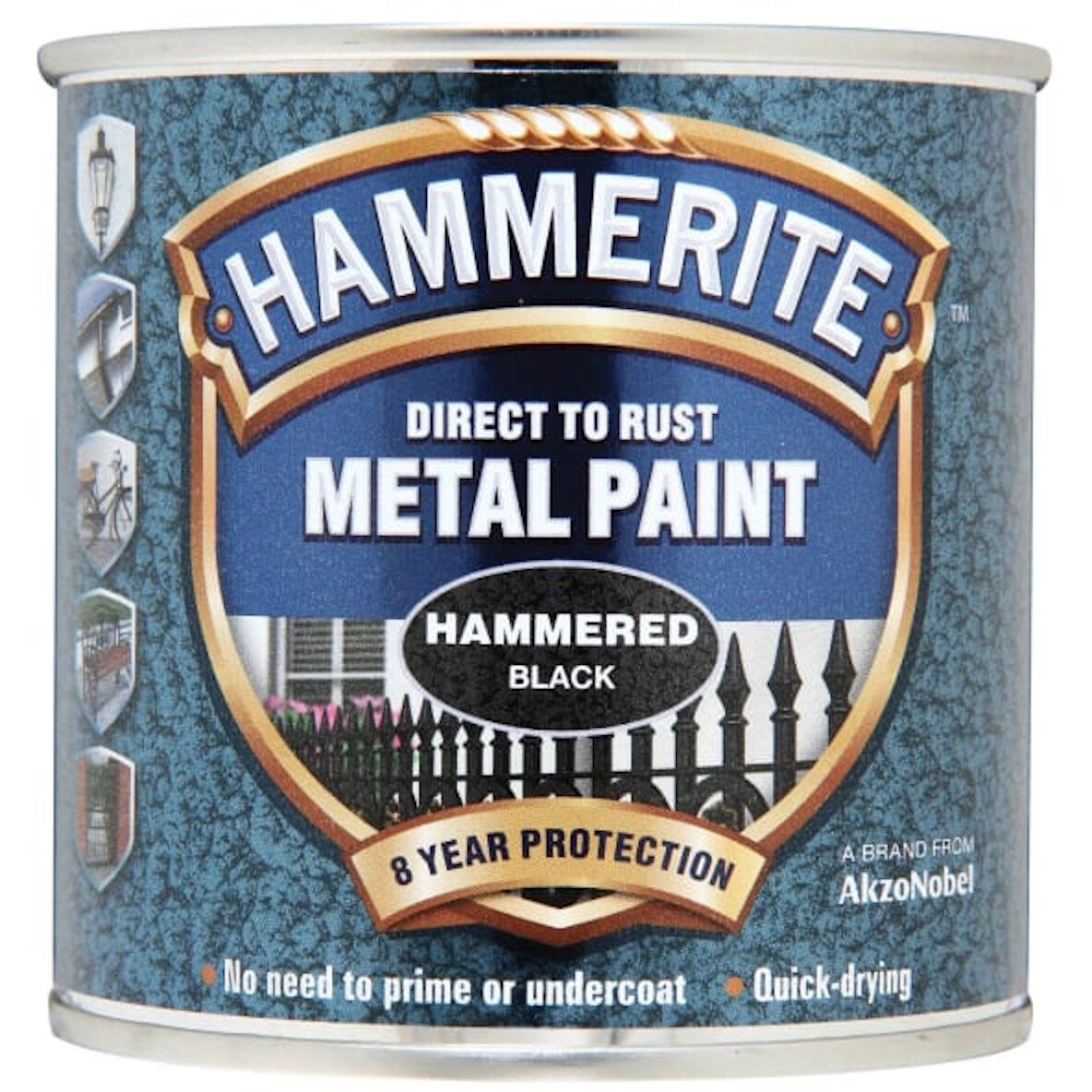 Hammerite HMMHF250 Direct to Rust Hammered Finish Metal Paint 250ml