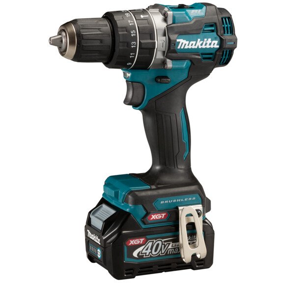 Makita HP002GD201 40V XGT Combi Drill with 2x 2.5Ah Batteries in Case