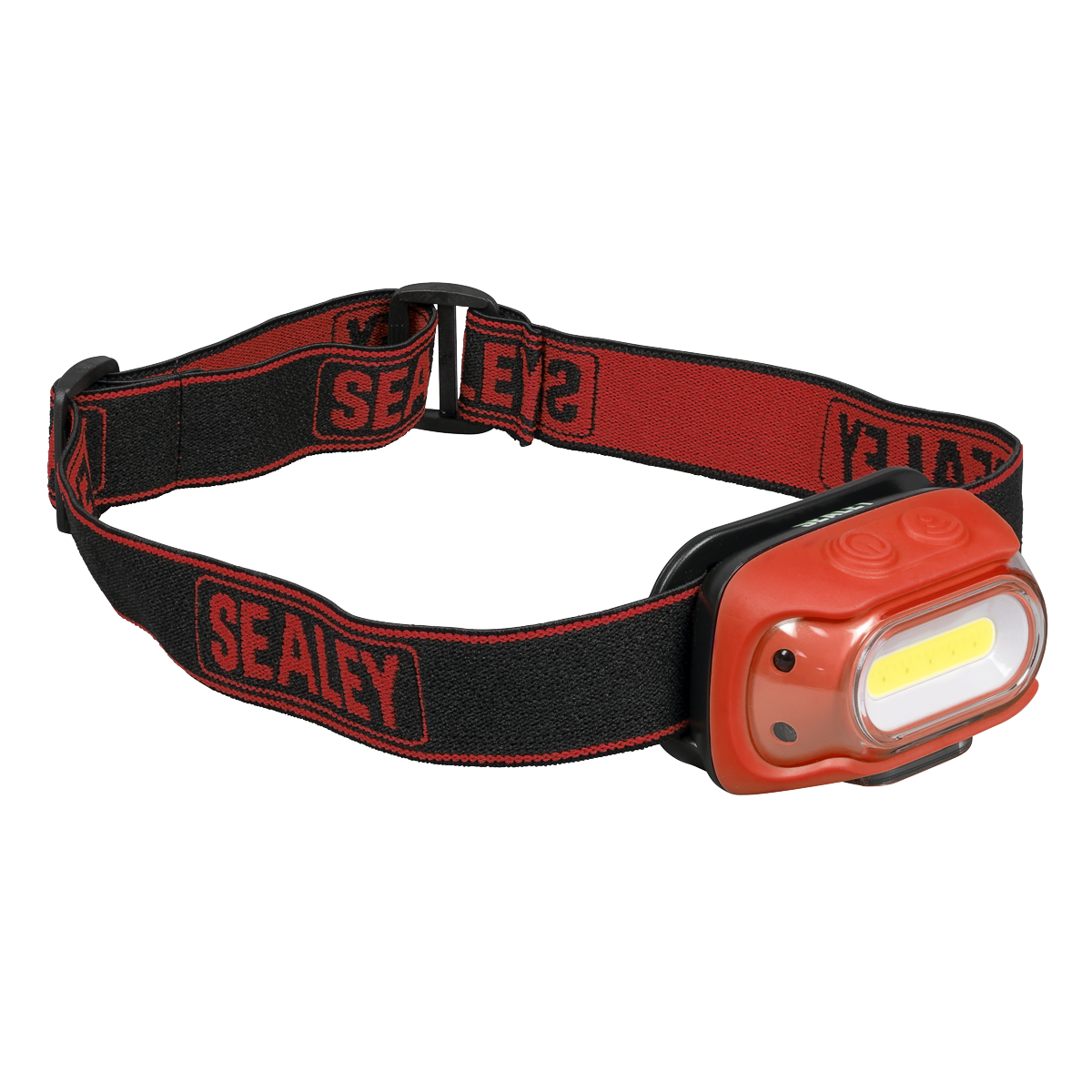 Sealey HT08RR Rechargeable Head Torch with Auto-Sensor 8W COB LED - Red