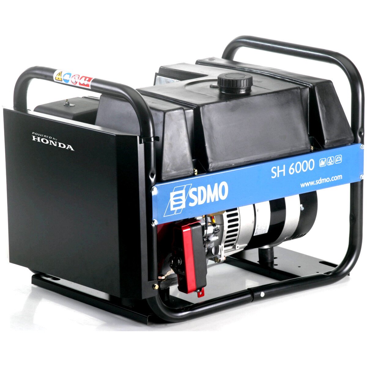 SDMO HX 6000 Petrol Generator 6.6kVA Honda 4 Stroke Engine HX6000