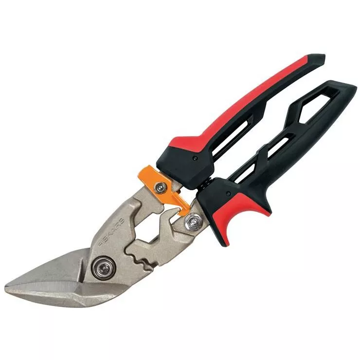 Fiskars 1027211 PowerGear™ Aviation Snip Offset Left Cut 250mm (10in)