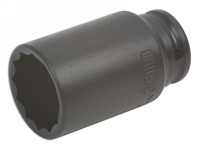 ISS BH08M24L 1/2" Drive 12 Point Deep Impact Socket 24mm