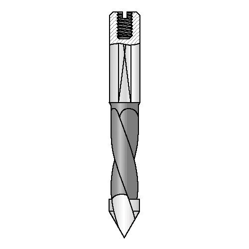 Trend IT/2016077 201 BK thru drill 6mm diameter