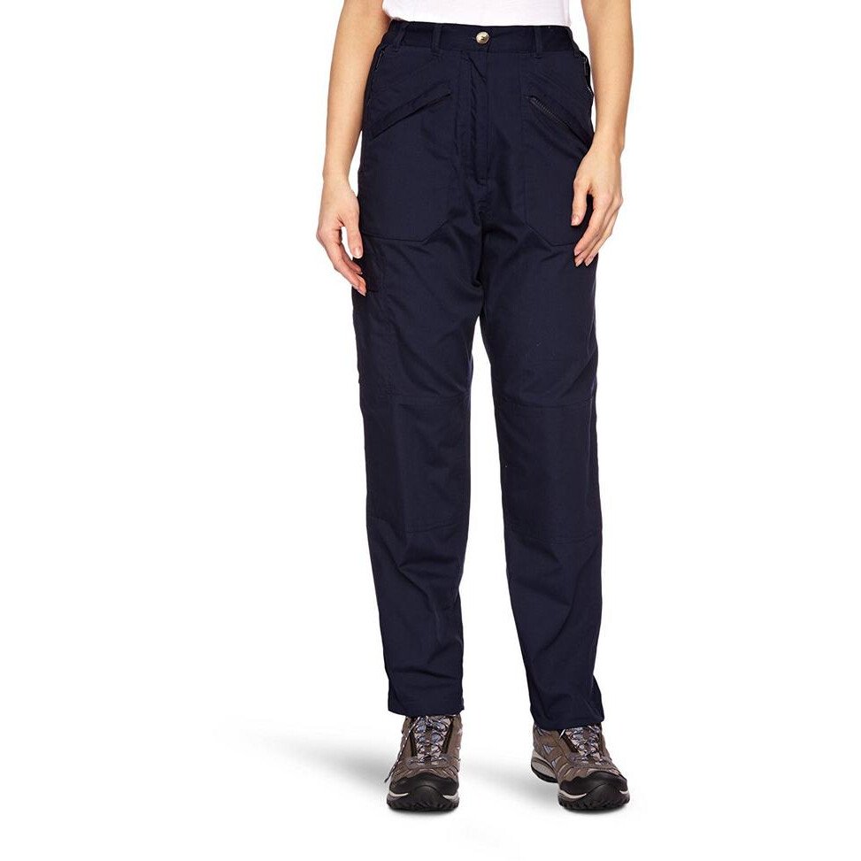 Ladies navy blue work hot sale pants