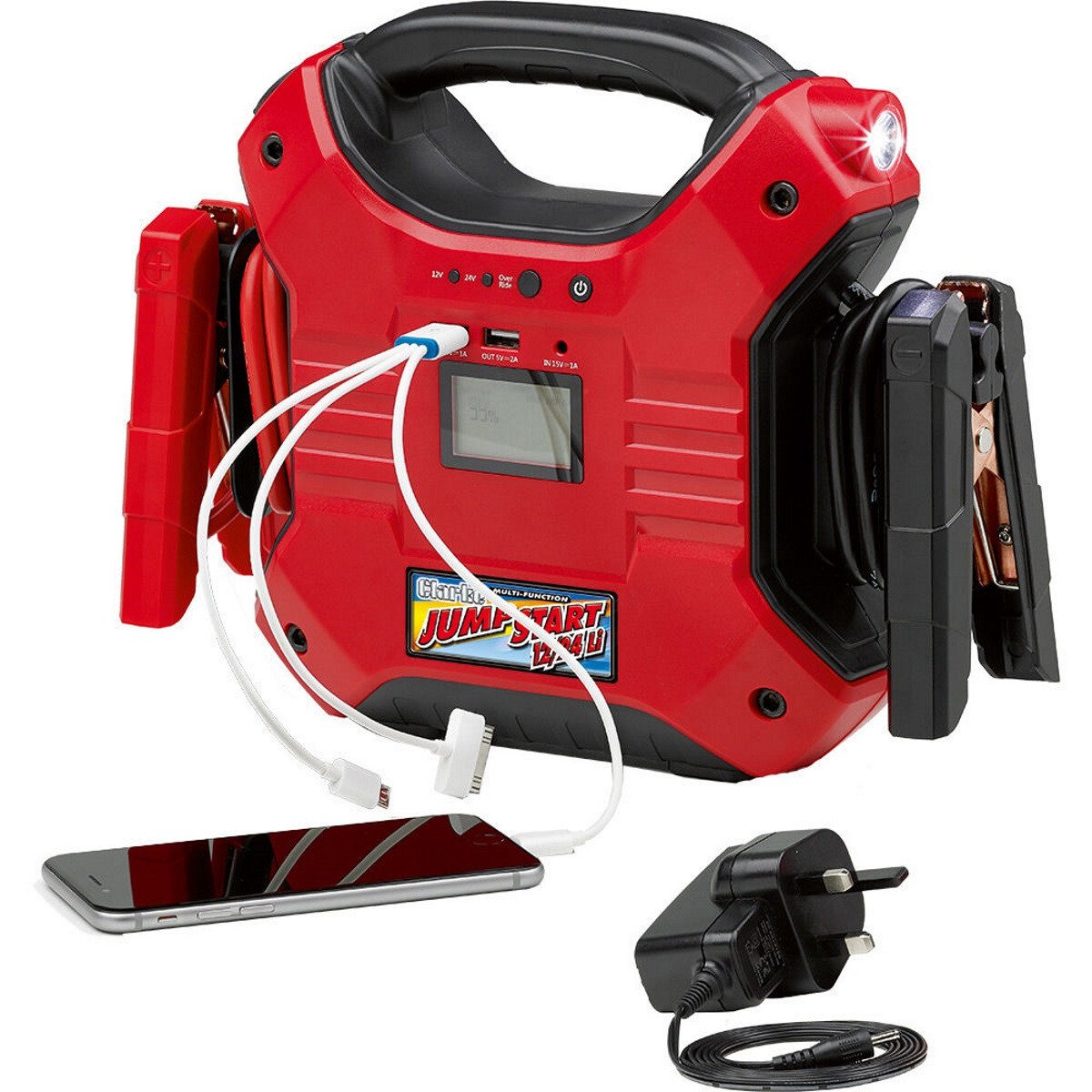 Clarke  6487077 JS1224Li 12/24V Lithium-Ion Jumpstarter 