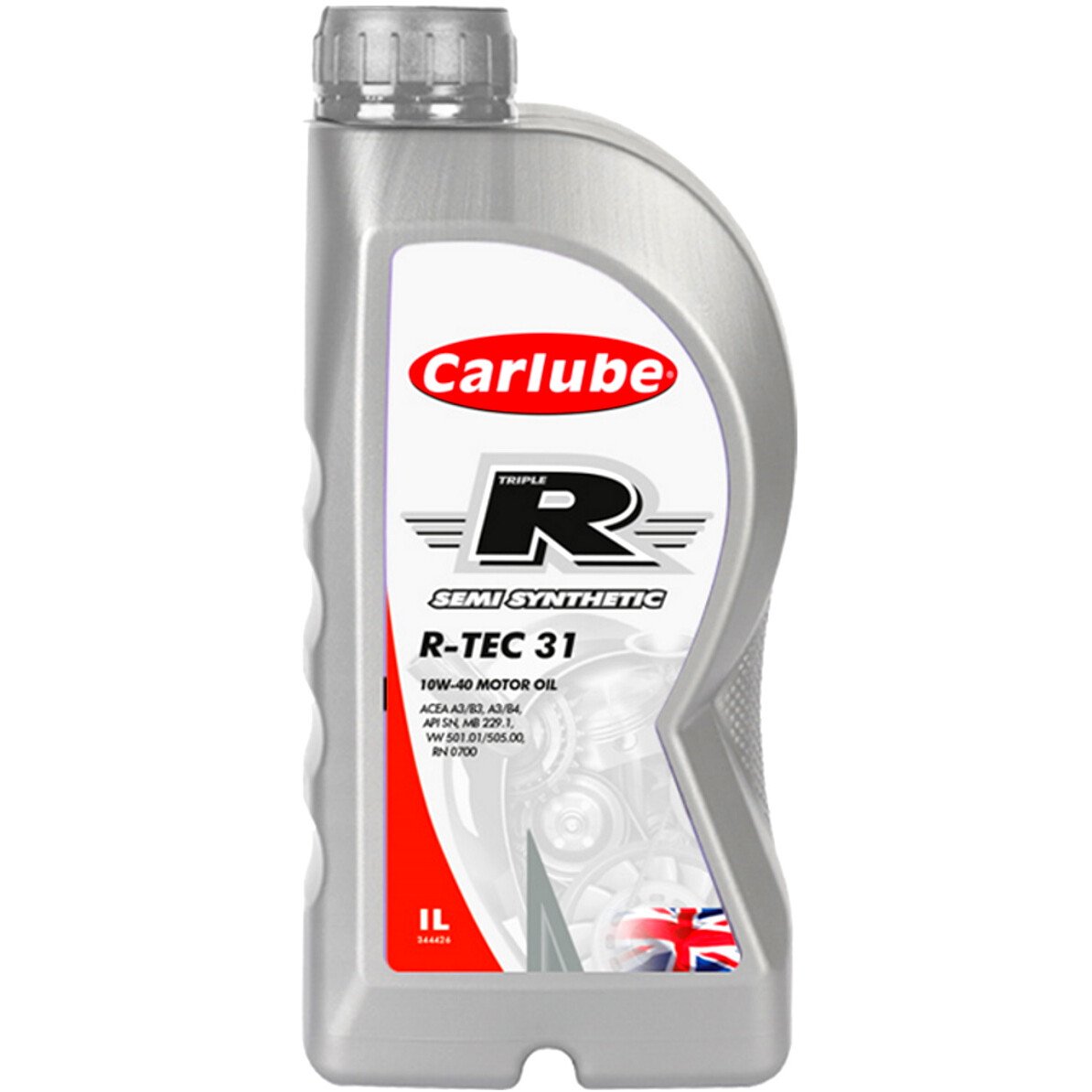 Tetrosyl KBN001 Carlube Triple R 10W-40 R-Tec 31 Semi Synthetic Motor Oil 1L