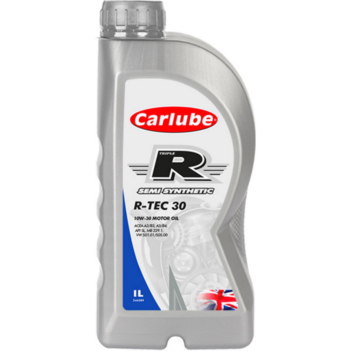 Tetrosyl KEB001 Carlube Triple R 10W-30 R-Tec 30 Semi Synthetic Motor Oil 1L