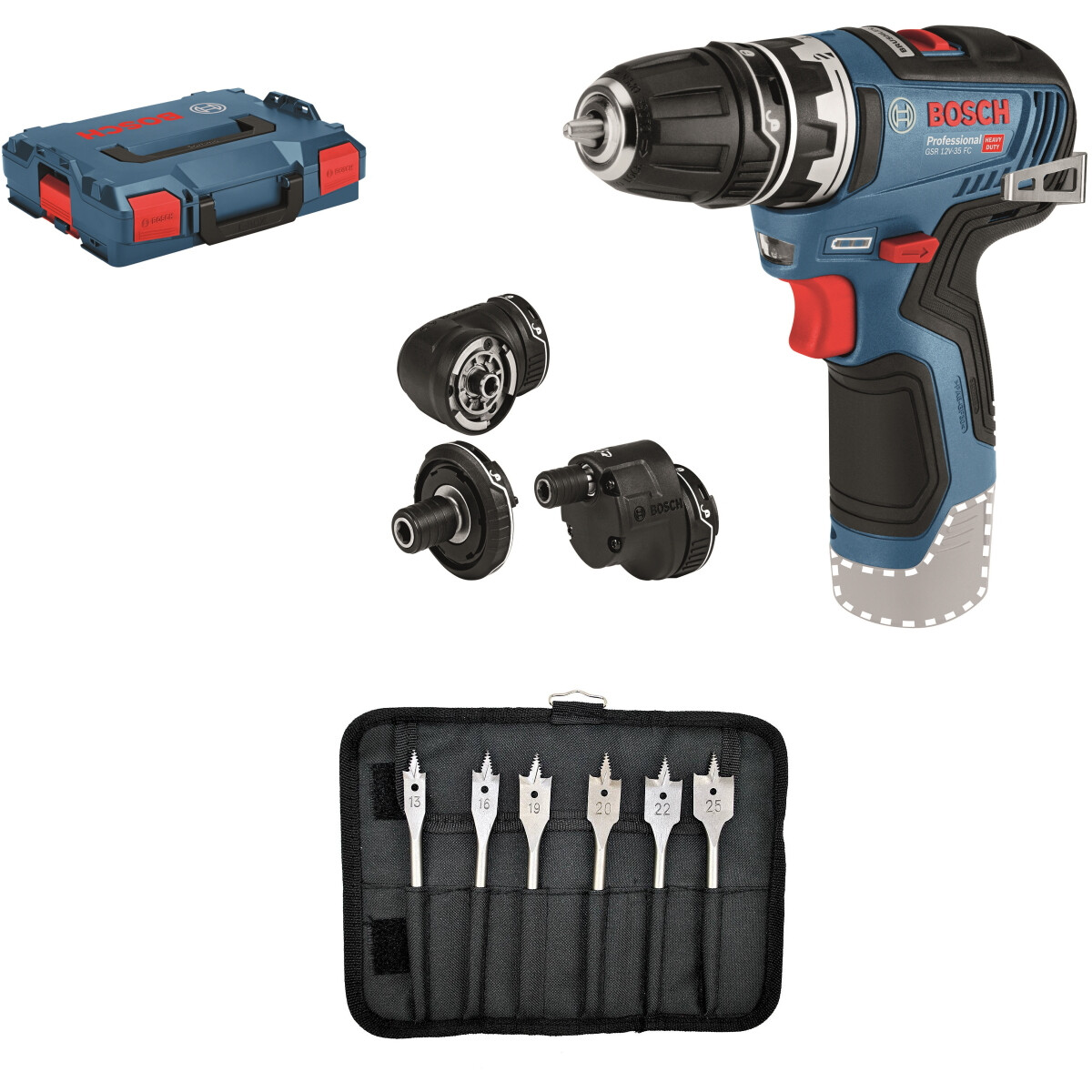 Bosch Bosch GSR 12V-35 FC 12V BL Drill Driver L-BOXX Bare Unit Set