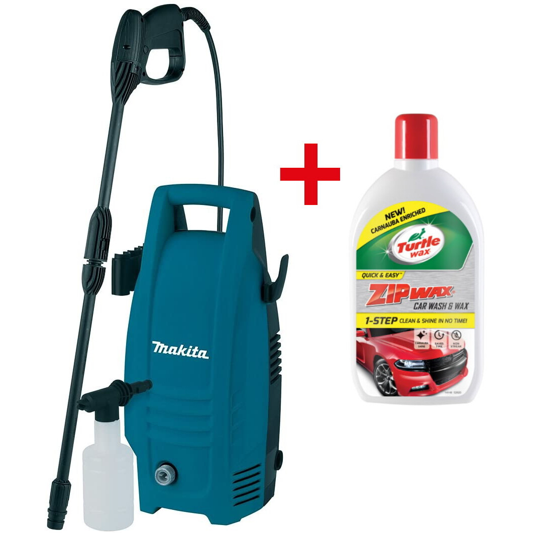 Makita HW101 Domestic Power Washer  with Free Wax Car Wash and Wax 1ltr