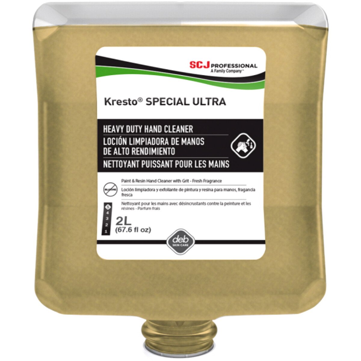 Deb KSP2LT Kresto® 'Special Ultra' Hand Cleanser Refill Cartridge Carton of 4 x 2L