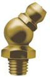 Lawson-HIS HP4/45 Steel Hydraulic/Grease Nipple 1/4" BSPT 45° Angle (Pack of 100)