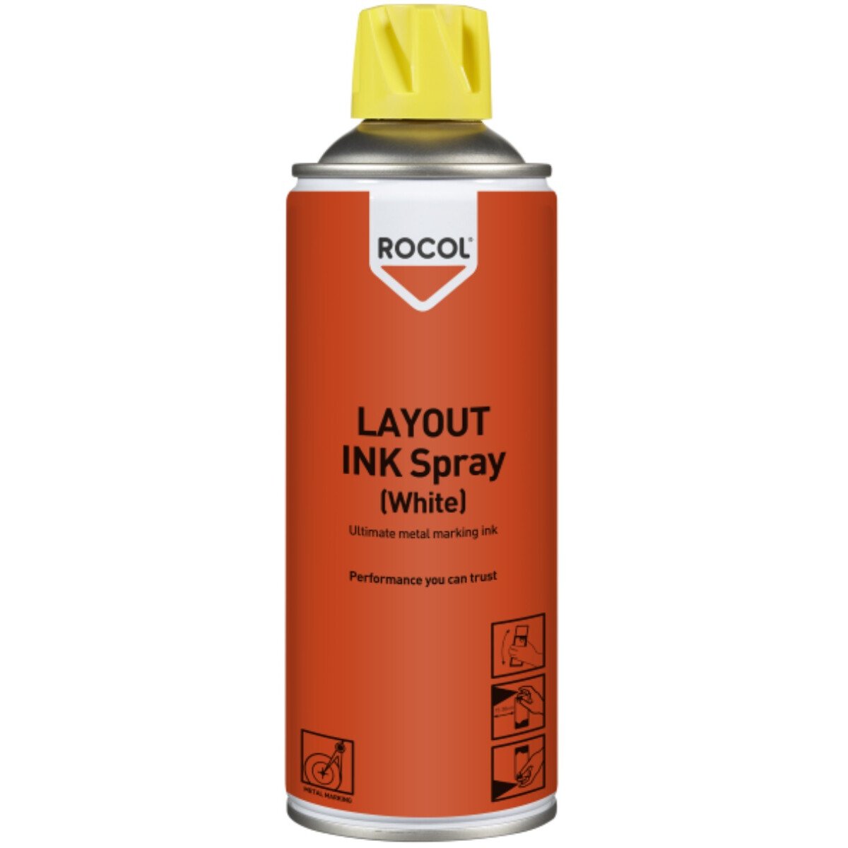 Rocol 57025 Layout Ink Spray White - Ultimate Metal Marking Ink 400ml