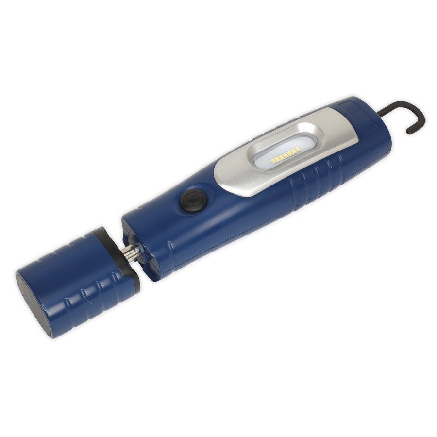 Sealey LED3602B Rechargeable 360 Inspection Lamp 7 SMD + 3W LED Blue Lithium-ion