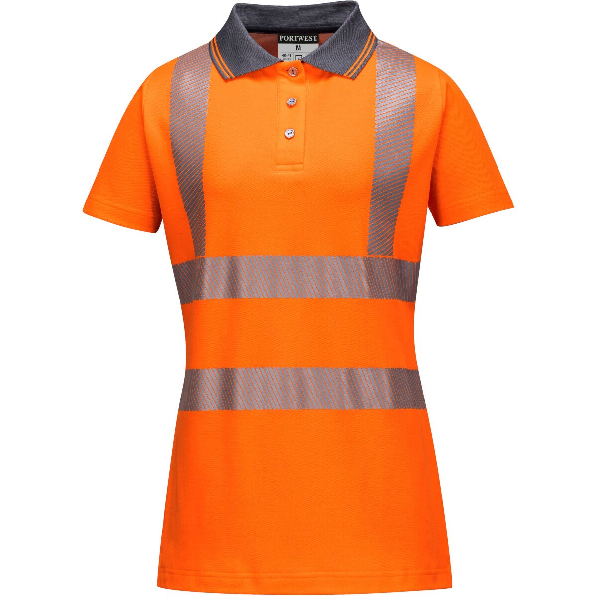 Portwest LW72 Ladies Hi-Vis Pro Polo Shirt High Visibility - Orange
