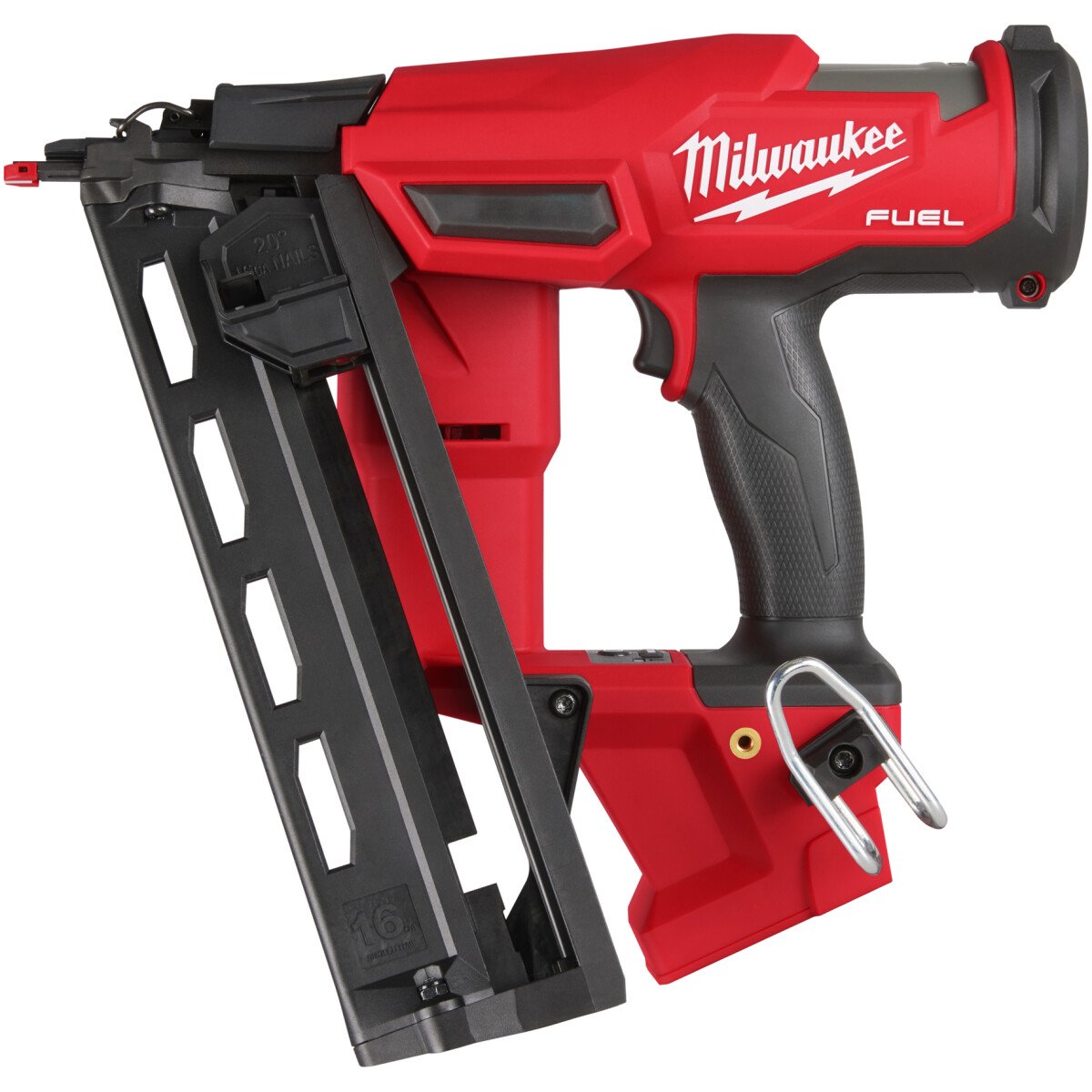 Milwaukee M18FN16GA-202X M18 Fuel 16Ga Angled Finish Nailer with 2x 2.0Ah Batteries and Carry Case