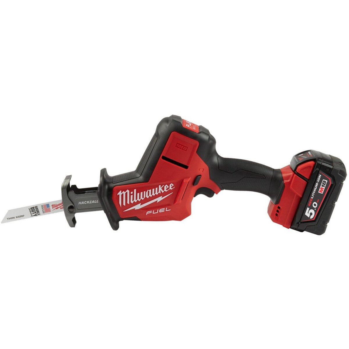 Milwaukee M18FHZ-502X M18 Fuel Hackzall Reciprocating Saw with 2 x 5.0ah Batteries