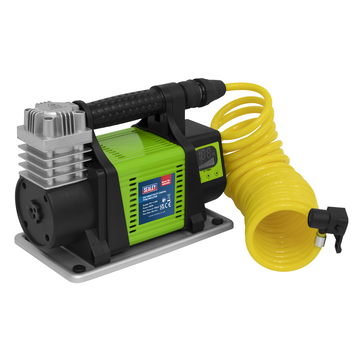 Sealey MAC05D Digital Tyre Inflator 12V Heavy-Duty