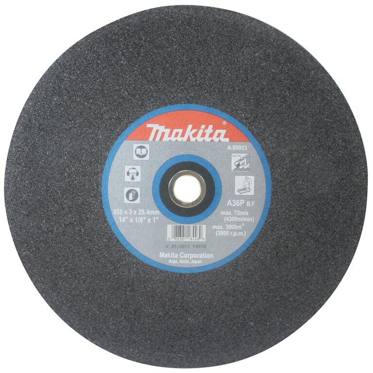 Makita B-10665-5 Genuine Makita brand 14" flat metal cutting discs (Box of 5) Replaces A-89953-5