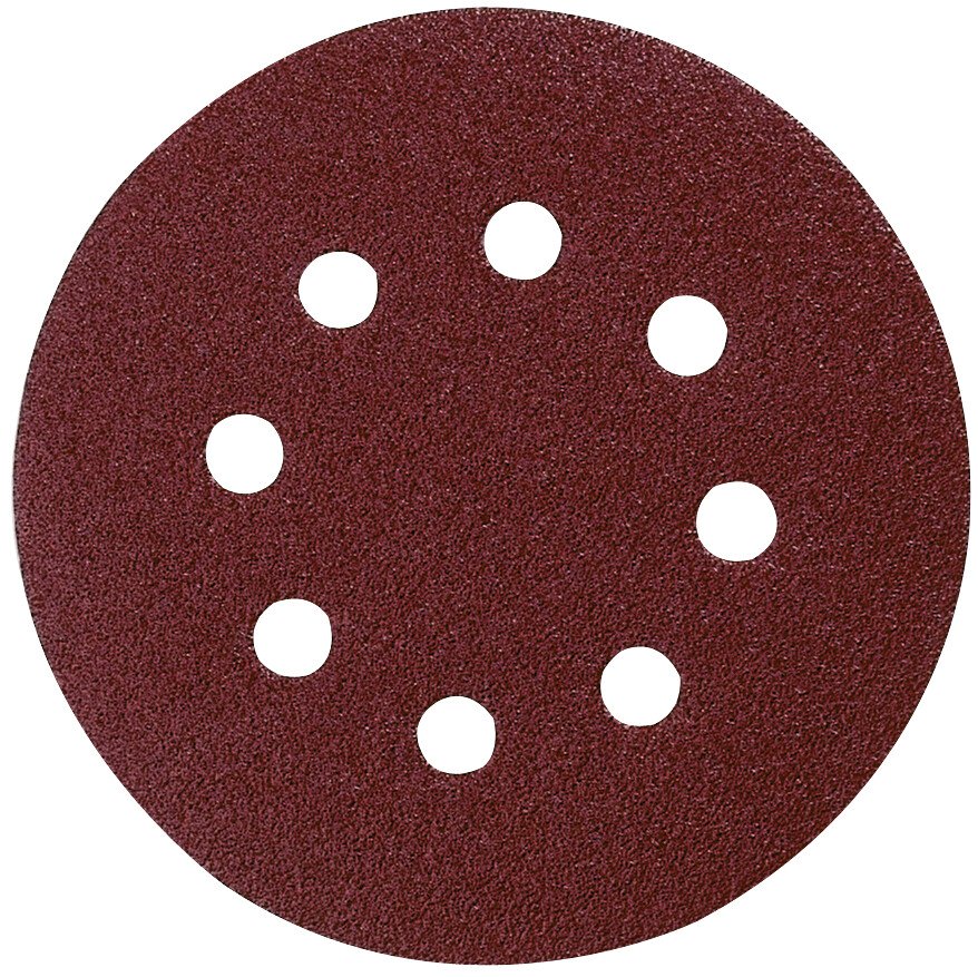 Makita P-43555 Velcro Backed 125mm Abrasive Disc 80 Grit (Pack of 10)