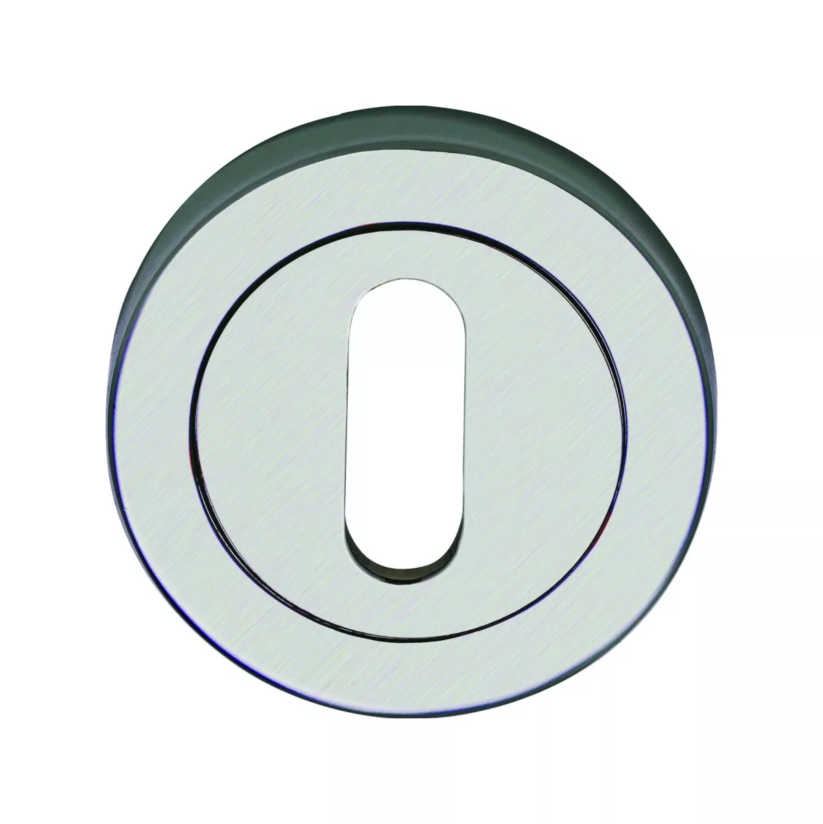 Marcus SS-890-S Satin Steel Line Keyhole Escutcheon (Each)