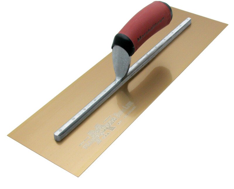 Marshalltown MPB165GSD Pre Worn Plasterers Trowel Gold Stainless Steel 16 x 5"