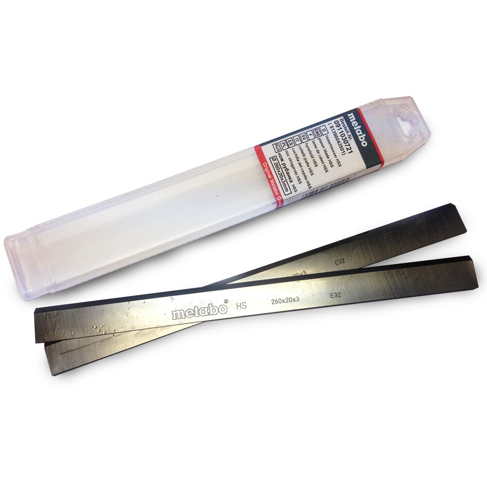 Metabo 0911030721 Resharpenable HSS Planer Blades (Pair) 3X24.5X263mm