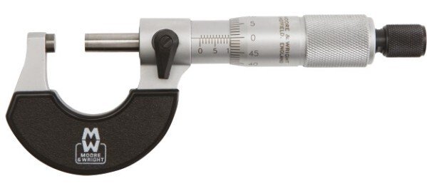 Moore and Wright 1961M Traditional External Micrometer 0-25mm x 0.01mm