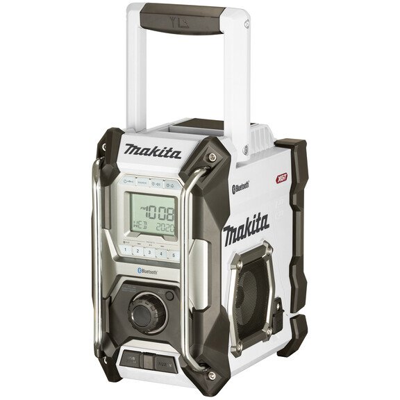 Makita MR002GZ01 Body Only White 12V-40v CXT, LXT, XGT / Mains AM/FM Jobsite Radio with Bluetooth