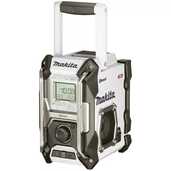 Makita MR002GZ01 Body Only White 12V-40v CXT, LXT, XGT / Mains AM/FM Jobsite Radio with Bluetooth