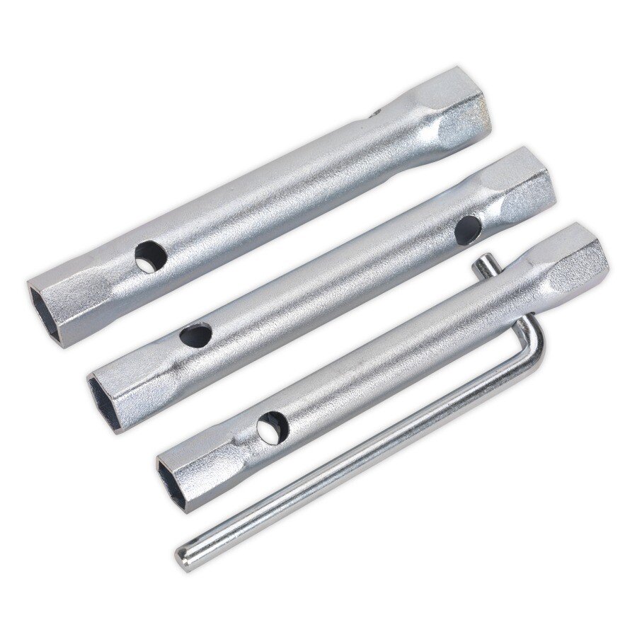 Sealey MS165 Spark Plug Box Spanner Set 3pc Long Reach Double End